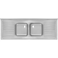 Double Bowl Double Drainer Sink