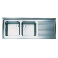 Double Bowl Right Drainer Sink