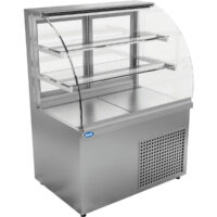 Curved Glass Display Unit Cold